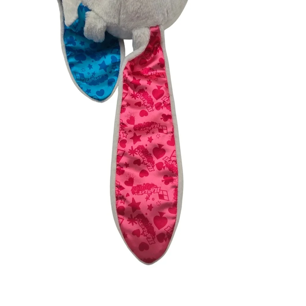 Build-A-Bear Harley Quinn Bunny Plush DC Comics White Rabbit with Outfit‎ Mallet